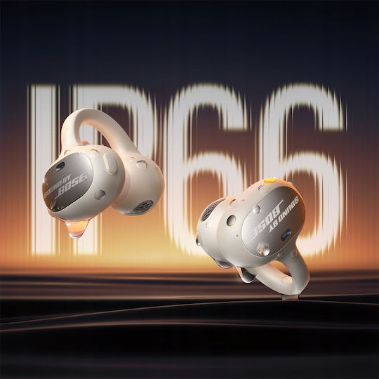 Baseus Inspire XC1 Open Ear Bluetooth Handsfree Ακουστικά με Αντοχή στον Ιδρώτα και Θήκη Φόρτισης Milky Way