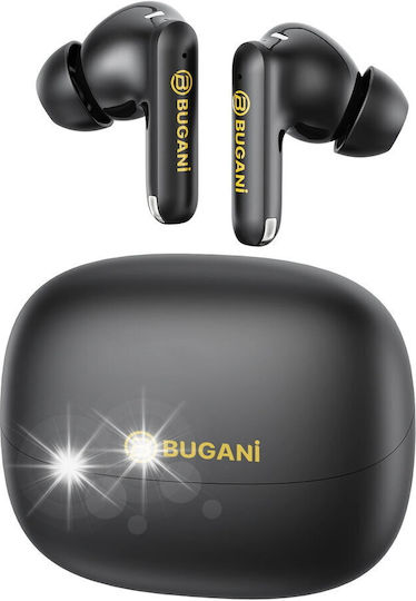 Bugani Freebuds B20 Bluetooth Handsfree Earphones with Sweat Resistance and Charging Case Black