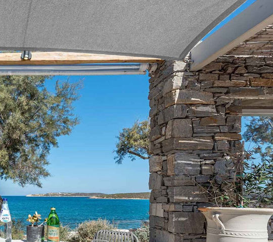 Dalimond Rectangular Grey Shade Sail With Hoop 4x6m 180gr/m²