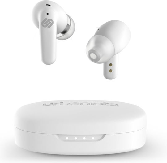 Urbanista Seoul In-ear Bluetooth Handsfree Ακουστικά με Αντοχή στον Ιδρώτα και Θήκη Φόρτισης Pearl White