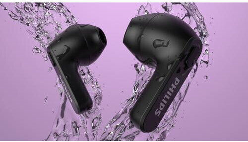 Philips TAT2236 Earbud Bluetooth Handsfree Ακουστικά με Θήκη Φόρτισης Μαύρα