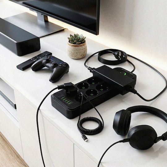 Πολύπριζο 10 Θέσεων με USB-A και USB-C