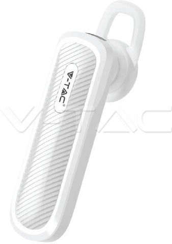 V-TAC VT-6700 Earbud Bluetooth Handsfree Ακουστικό Λευκό