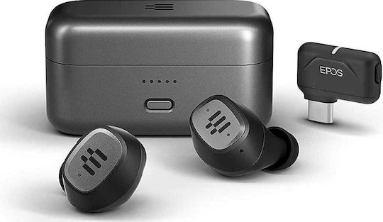 Epos GTW 270 In-ear Bluetooth Handsfree Ακουστικά με Θήκη Φόρτισης Μαύρα
