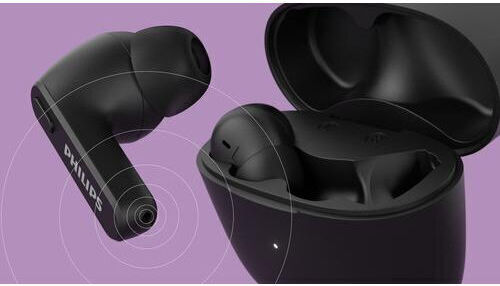 Philips TAT2206 In-ear Bluetooth Handsfree Earphones with Charging Case Black