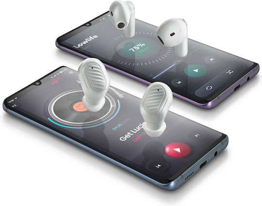 NGS Artica Duo In-ear Bluetooth Handsfree Ακουστικά με Θήκη Φόρτισης Λευκά