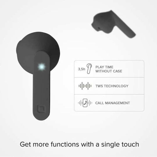 SBS Air Free Earbud Bluetooth Handsfree Earphones with Charging Case Black