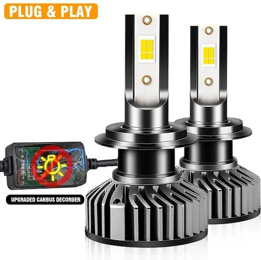 Лампи Автомобила H7 Canbus LED 8000К Хладно бяло 12V 50W 1бр