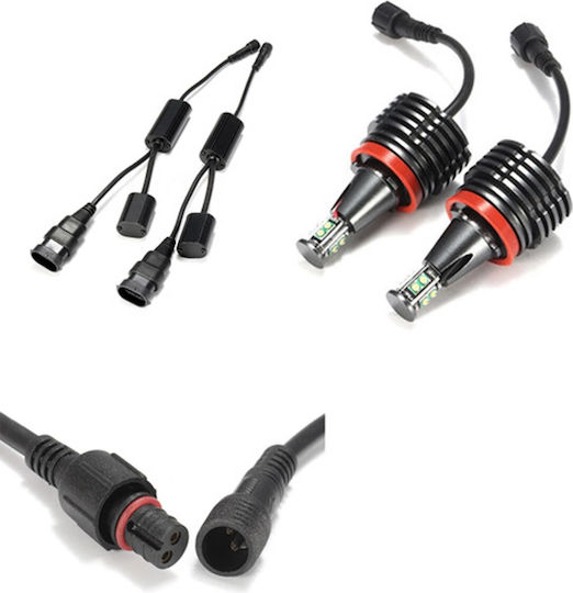 Λαμπτήρες Led Kit Can Bus H8 12v 40w Bmw E82 E87 E90 E91 E92 E93 E60 E61 E63 E64 E84 Λευκό