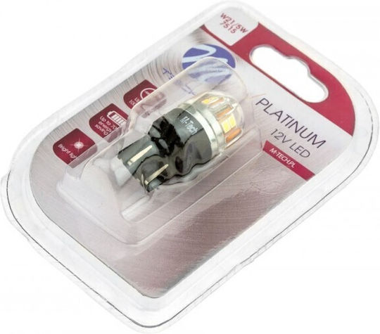 M-Tech Lamps Motorcycle T10 / W21/5W Canbus LED Cold White 12V 3.2W 1pcs