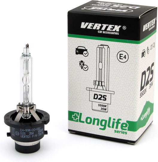 AMiO Lamps Car Longlife D2S Xenon 5500K Cold White 12V 35W 1pcs