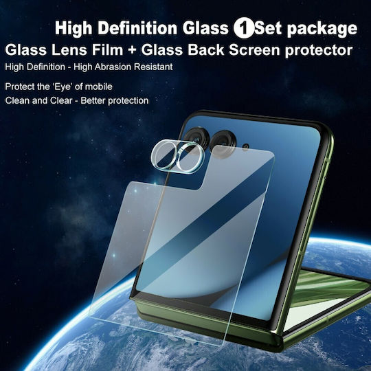Imak Camera Protection Tempered Glass Transparent for Motorola Razr 50 Ultra 5G Razr 70 Plus 5G