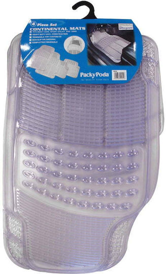 Autoline Set of Front and Rear Mats Universal 4pcs Transparent
