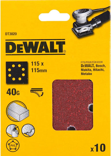 DEWALT Schleifpapier 115x115mm