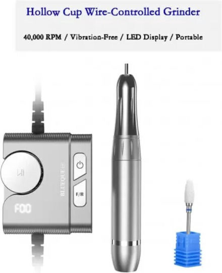 Nail Drill Silver with 20000 Rounds per Minute