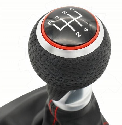 SKV Buton schimbător viteze cu mâner pentru Seat Ibiza / Leon Roșu