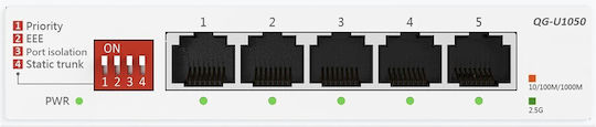 Asus QG-U1050 Unmanaged L2 Switch with 5 Gigabit (1Gbps) Ethernet Ports