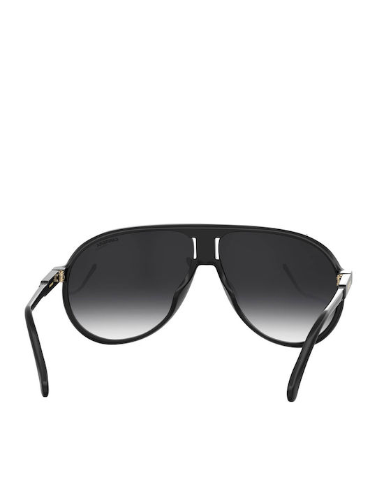 Carrera Champion S 2m2/9o Male Sunglasses With Black Horn-Rimmed Frame And Grey Gradient Lens CHAMPION/S 2M2/9O