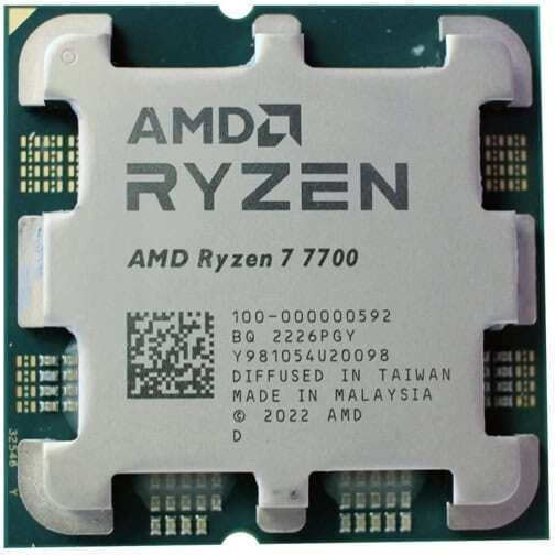 AMD Ryzen 7 7700 SR1 3.8GHz Процесор 8 Ядра за Сокет AM5 в Tray с Охладител