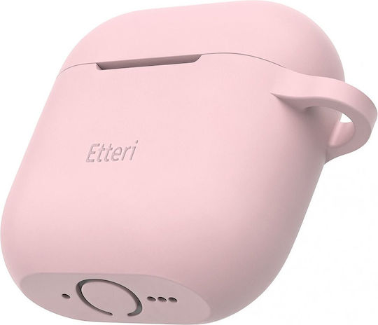 Etteri Калъф Силиконов с Кука в Розов Цвят за Apple AirPods 4