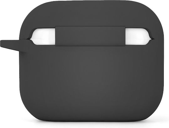 Etteri Калъф Силиконов С Кука В Черен Цвят За Apple AirPods Pro 3