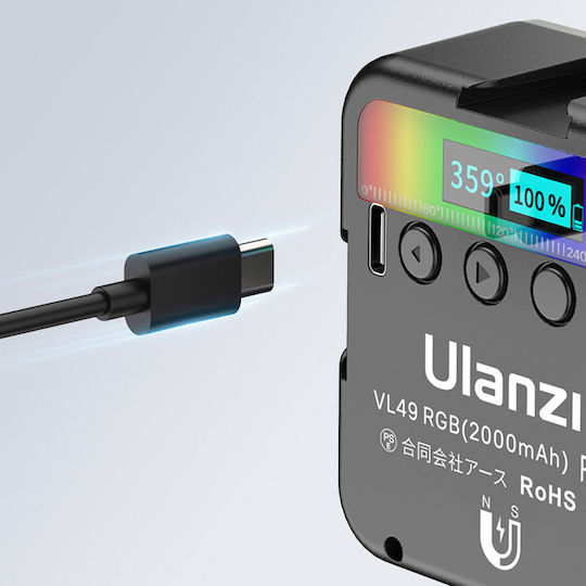 Ulanzi Video Light με Φωτεινότητα LUX 800 Lux