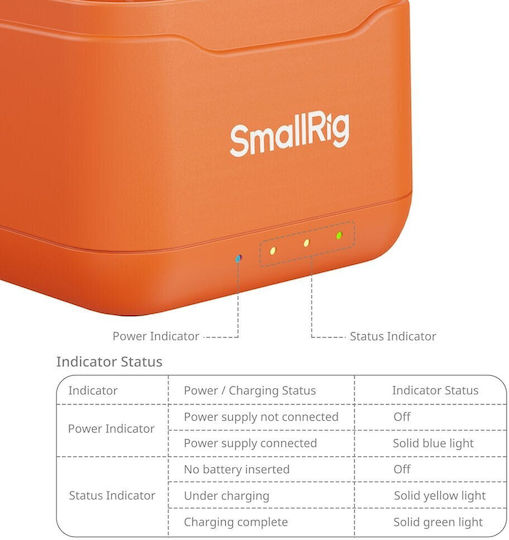 SmallRig Τριπλός Φορτιστής Μπαταρίας
