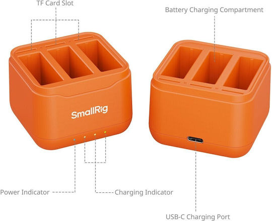 SmallRig Τριπλός Φορτιστής Μπαταρίας