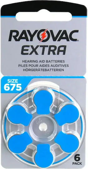 Rayovac Extra Advanced Μπαταρίες Ακουστικών Βαρηκοΐας 675 1.45V 6τμχ