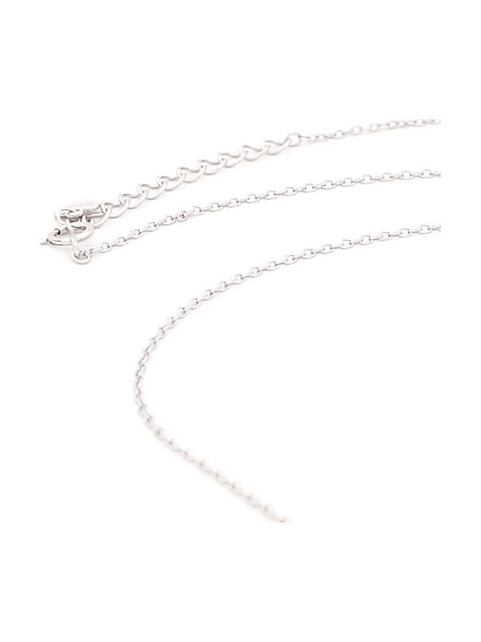 GLS Silver Halskette Rosette aus Silber mit Zirkon Grünes