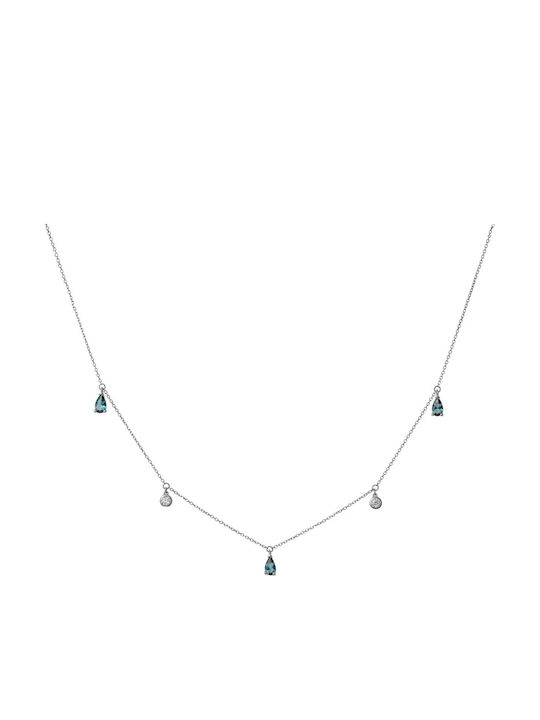 Necklace From 9 K White Gold Necklace From 9 K White Gold