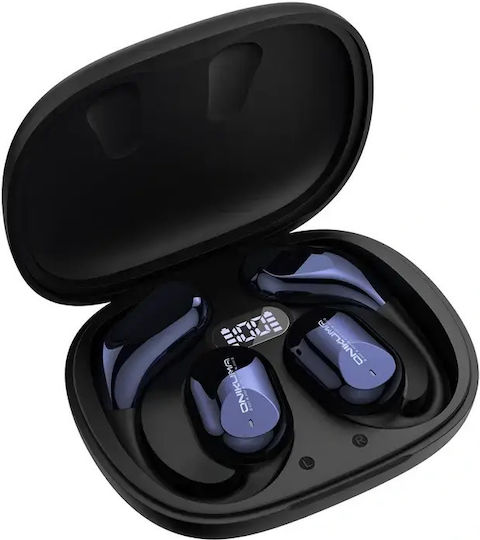 Onikuma T209 Open Ear Bluetooth Handsfree Headphones with Charging Case Blue