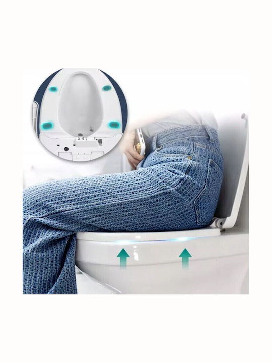 Zola Toilet Seat with Bidet Plastic White