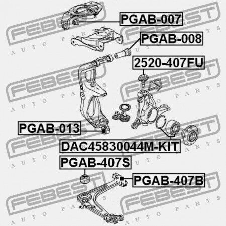 Болт На Преден Горен Носач Citroen C5 2008 3640.57
