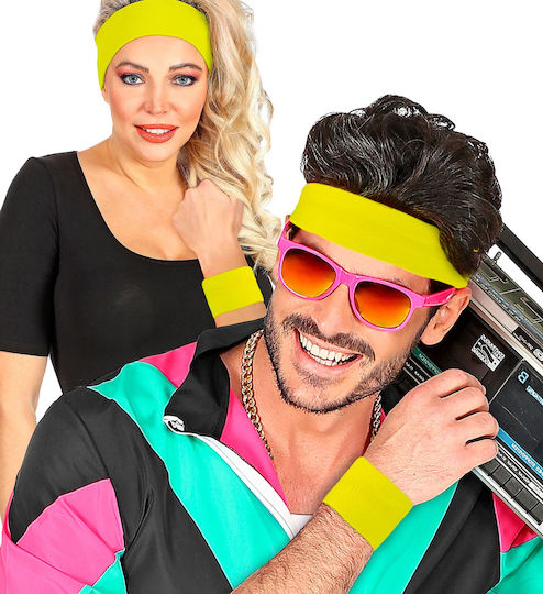 Neon Carnival Accessory Yellow 2 Pieces