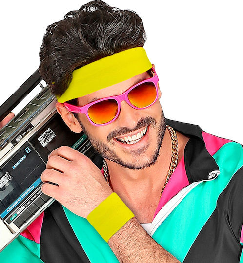 Neon Carnival Accessory Yellow 2 Pieces