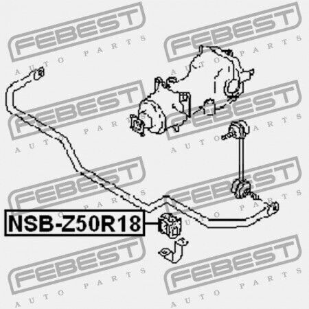 Rear Stabilizer Ring Nissan Murano Z50 2002.09-2007.10 Ca 54613-cc48a