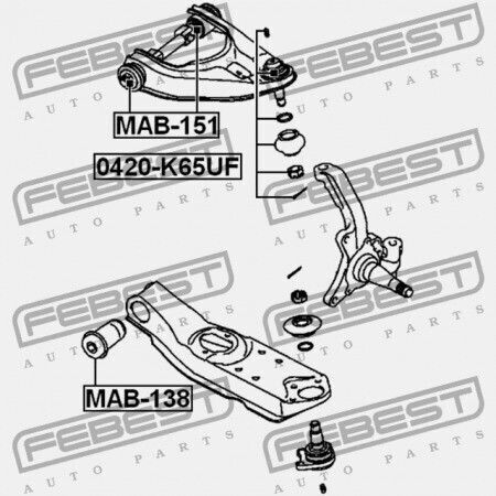 Febest Πείρος Für Mitsubishi L200 K60 70 1996.01-2007.12 G Xp Mmth Mr241024