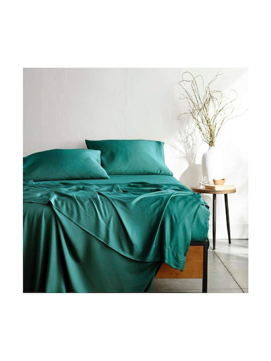 Kotonia Home Set of Green Pillowcases with Envelope Cover 70x70cm