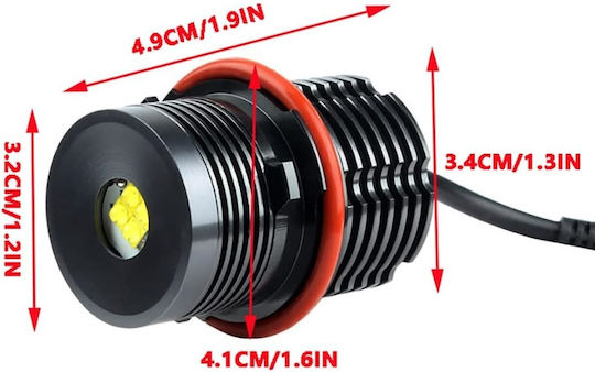 Car Bulbs Angel Eyes Bmw E87 E39 E61 E63 E64 E65 E66 E83 X3 E53 X5 E60 LED White 5w Can Bus Error Free 2 Pieces