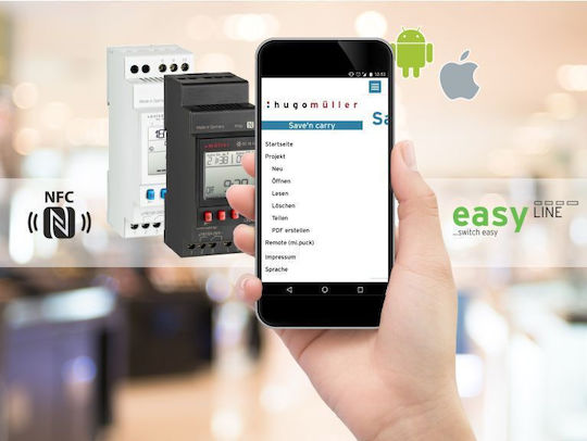 Digitaler Wandtaster mit Touchscreen
