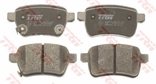 Set Plăcuțe De Frână Spate Trw Fiat 500l Tipo 1.4 1.4lpg 1.6d 09.12 Înălțime 48.1mm Lățime 95.6mm Grosime 17.9mm Senzor Uzură Da