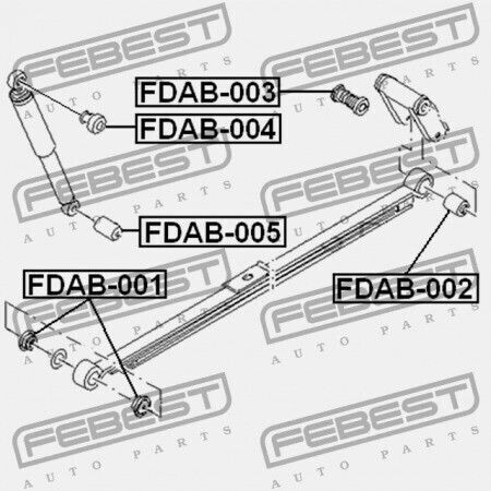 Задно Лагерче На Пролет Ford Transit Tt9 2006-2013 Eu 1431019