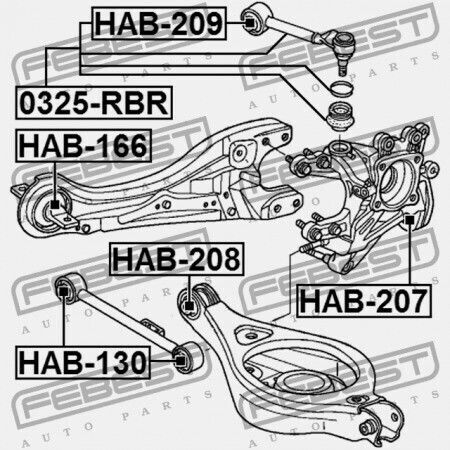 Πίσω Εγκάρσια Ράβδος Κορυφής Honda Odyssey Rl3 2005-2009 Us 52390-shj-a01
