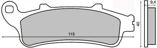 Front Brake Pads Scooter Honda Pantheon 125cc Rms
