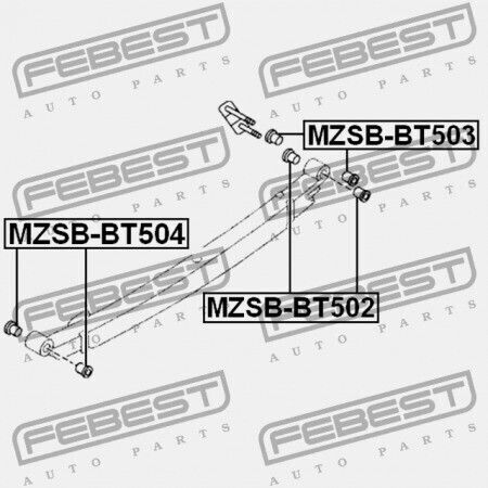 Δακτύλιος Ελατηρίου Πίσω Φύλλου Mazda Bt-50 Un 2006-2008 Eu Uh71-28-480