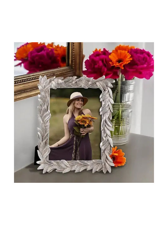 Plastic Photo Frame with Silver Frame