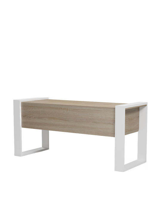 Birou din lemn bej 160x60x73cm