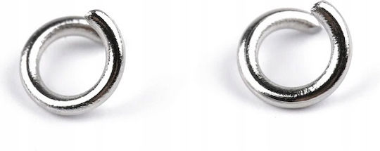 Link Connector Rings Mounting Open Platinum 4mm 5g