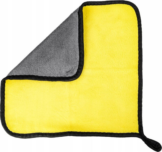 Falon-Tech Πετσέτα Microfiber Προσώπου Διπλής Όψεως Κίτρινη 30x30εκ.
